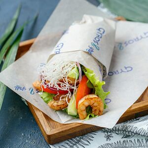 Пита гирос с креветками