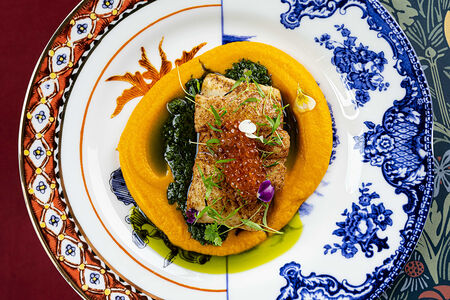 Синекорый палтус с морковным карри