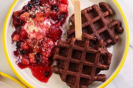 Брафли с взрывной карамелью