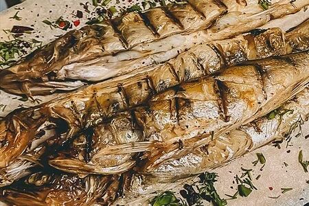 Судачок на мангале