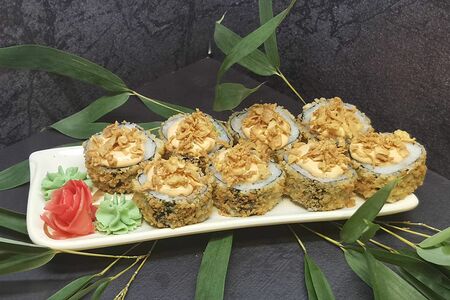 Ролл №164 Гриль с лососем горячий