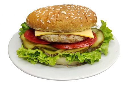 Бургер с куриной котлетой