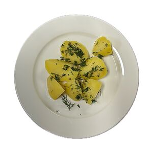 Картофель отварной с маслом и зеленью