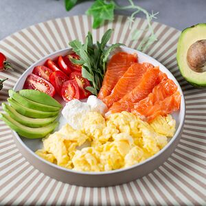 Սքրեմբլ սաղմոնով