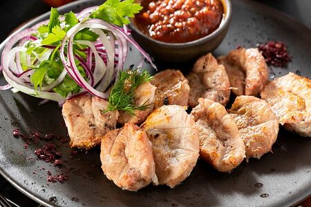 Шашлык из бараньих семенников