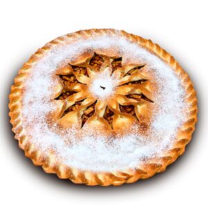 Пирог с яблоком и корицей