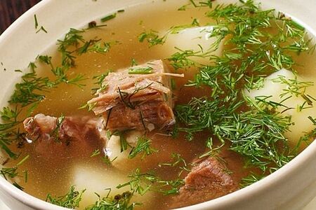 Суп с говядиной