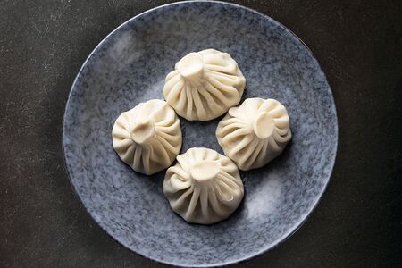 Хинкали с картофелем и грибами