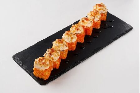 Ролл запеченный с лососем и тунцом