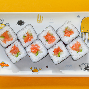 Мини с копченым лососем