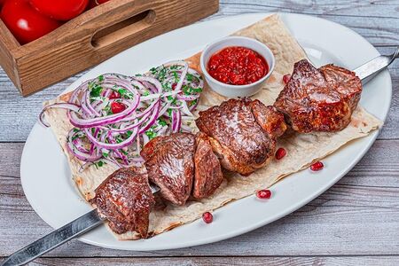 Шашлык из телячьей вырезки