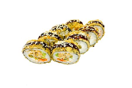 Горячий ролл с мидиями