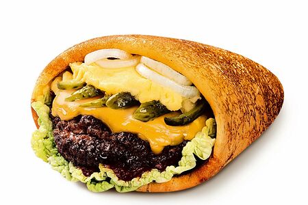 Блин-бургер с картошкой