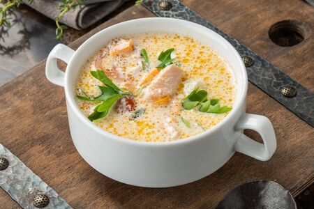 Уха сливочная по-фински