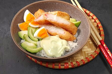 New Боул с крабом темпура