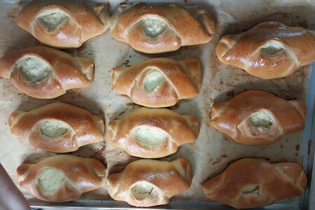 Булочка с натуральным творогом