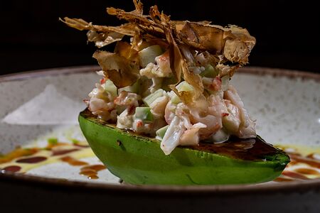 Японский тартар с креветкой