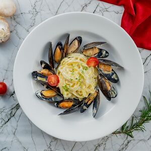 Паста с мидиями