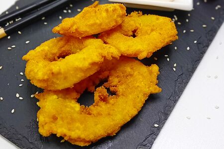 Кольца кальмара в кляре