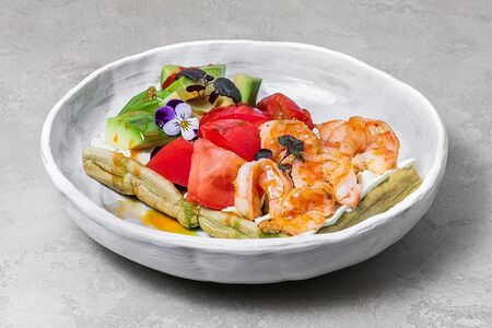 Балийские вафли с креветками