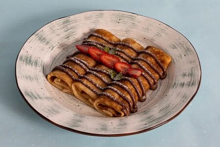 Блины с нутеллой и бананом