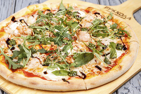 Пицца Руккола с креветками