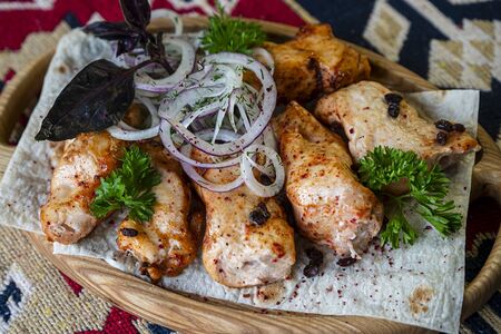 Шашлык из куриного филе