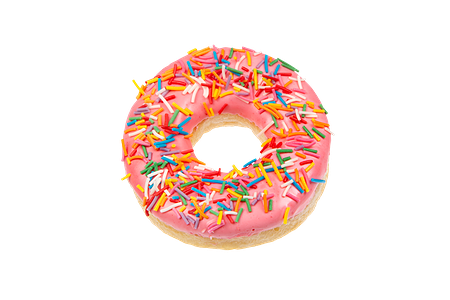 Пончик клубника со сливками