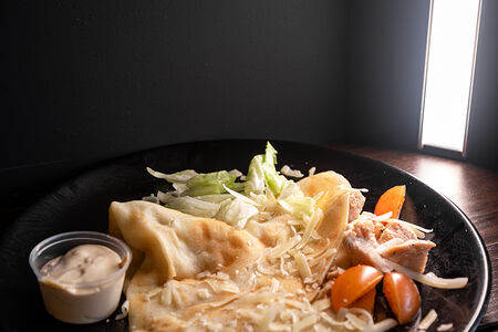 Блин Цезарь с курицей