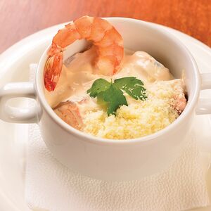 Крем-суп с морепродуктами