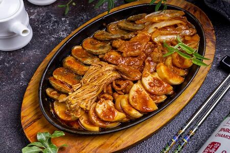 Пулькоги с грибами