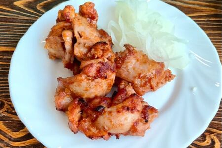 Шашлык из куриного окорочка