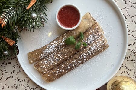 Блины с творогом