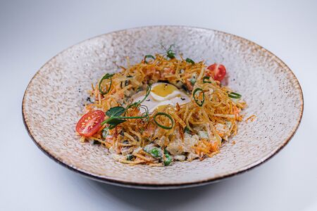 Оливье с лососем