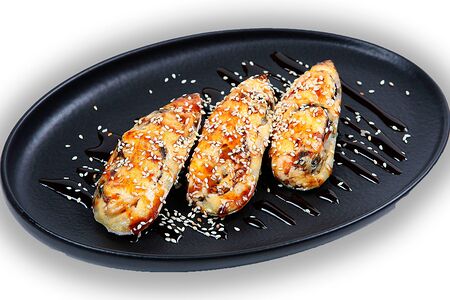 Мидии Запеченные