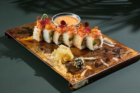 Crispy с тунцом и хрустящей креветкой