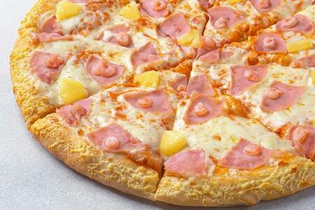 Пицца Гавайская на толстом с сыром