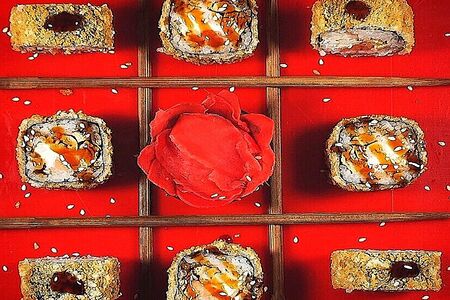 Запечённый Kiki с креветками