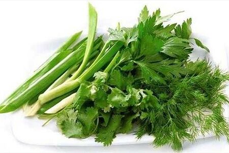 Посыпать зеленью