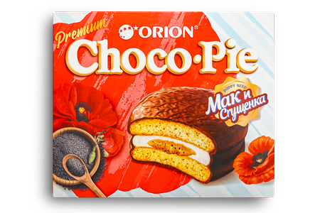 Пирожное Choco Pie Мак и сгущенка
