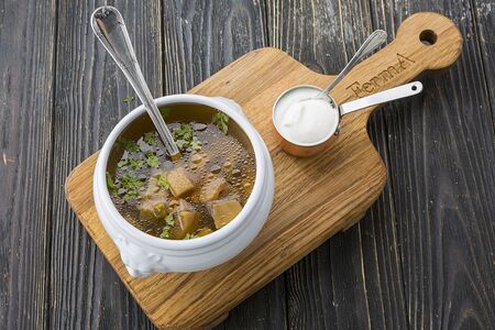 Похлебка из белых грибов