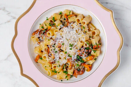 Паста с белыми грибами и трюфелем