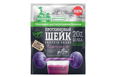 Шейк протеиновый с черникой
