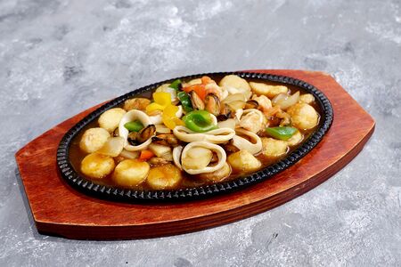 Японский тофу с морепродуктами