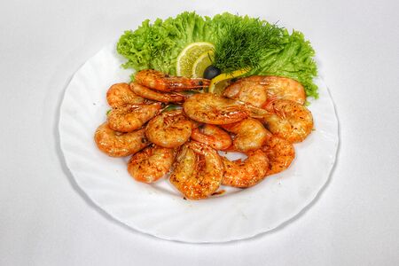 Креветки жареные
