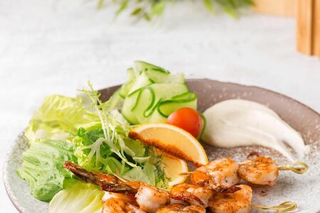 Тигровые креветки жареные