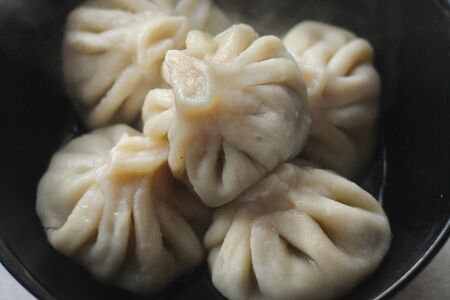 Хинкали с соевым фаршем