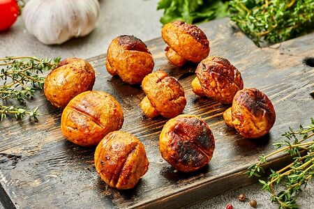 Шампиньоны на углях