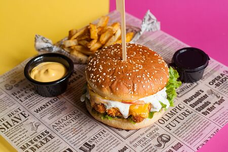 Бургер с курицей