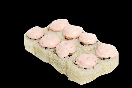 Острый ролл с лососем